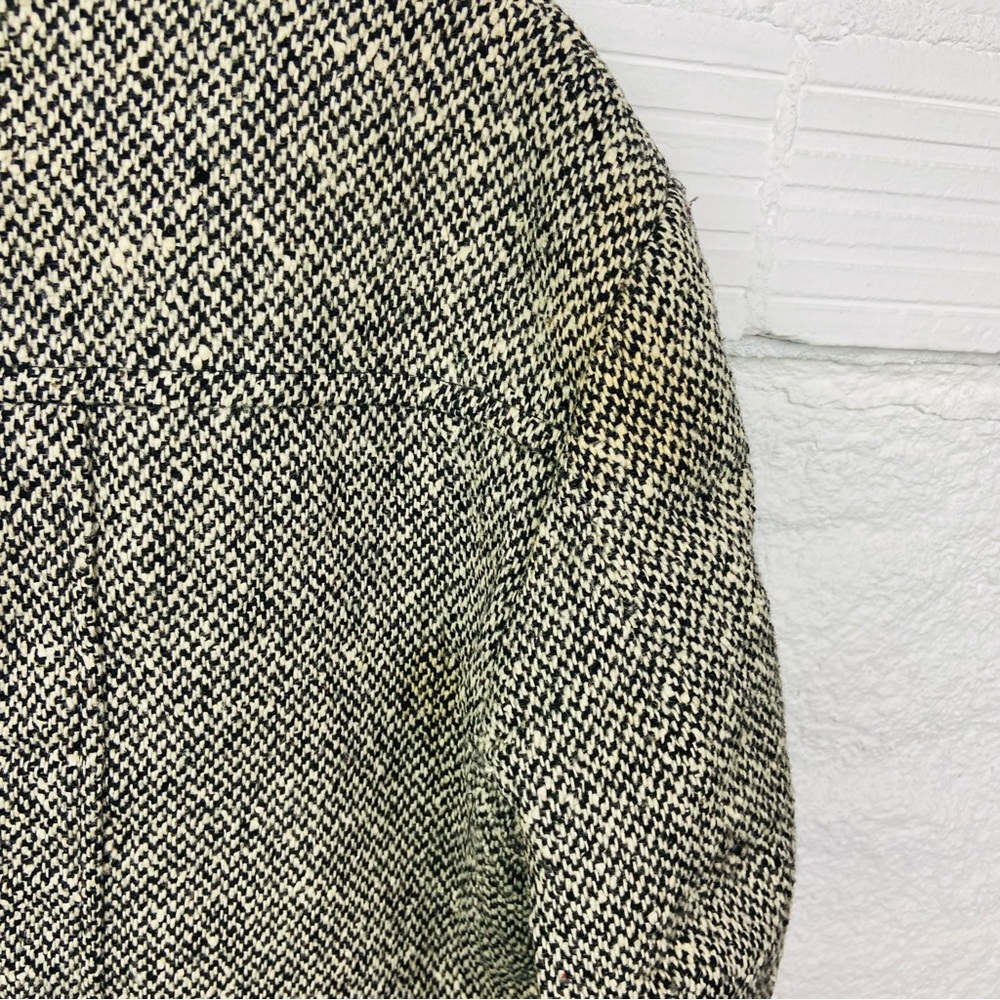 vintage 60S 70S wool Oakbrook Sportswear herringbone tweed car coat size 40 - Picture 10 of 15